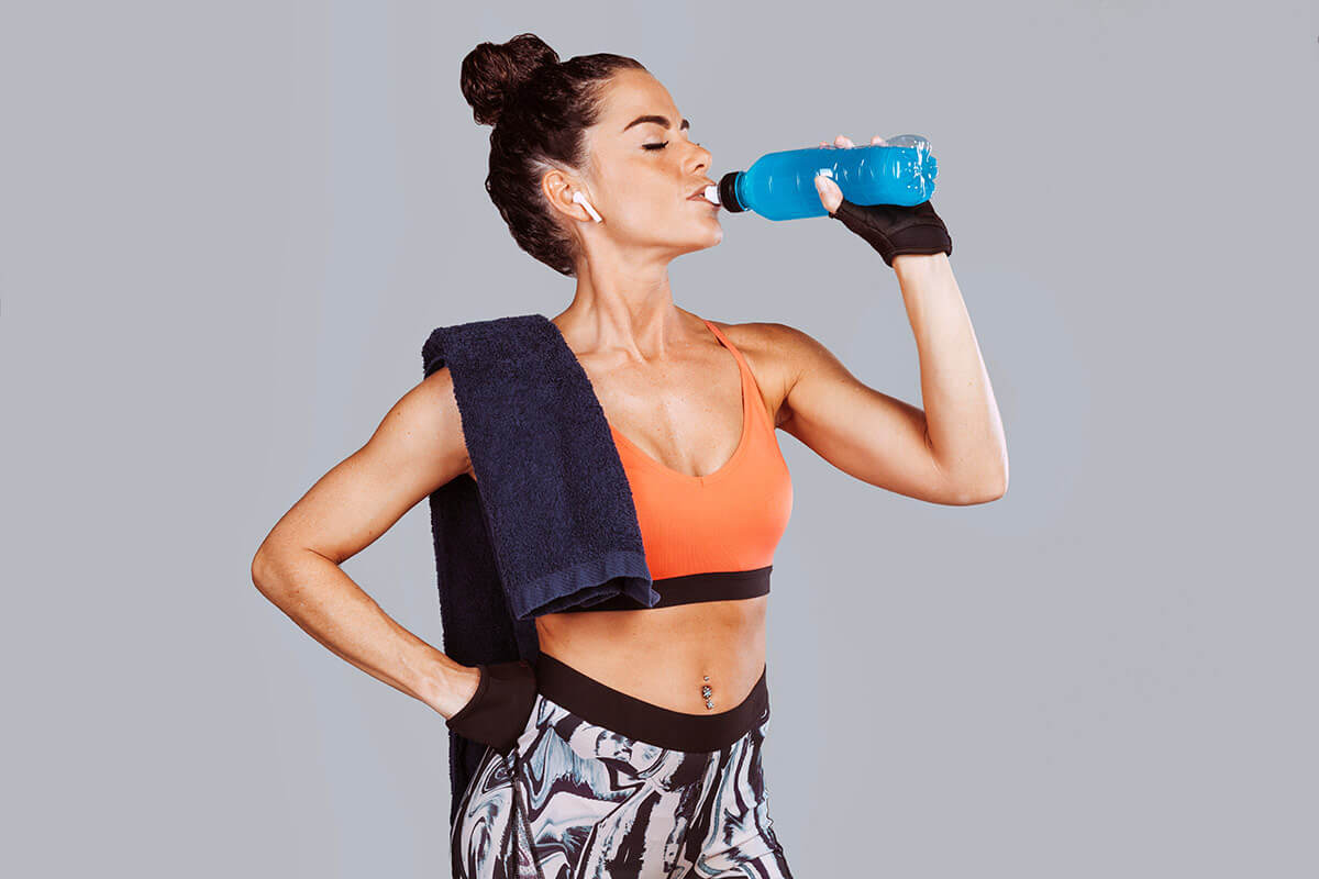 kobieta elektrolity izotonik