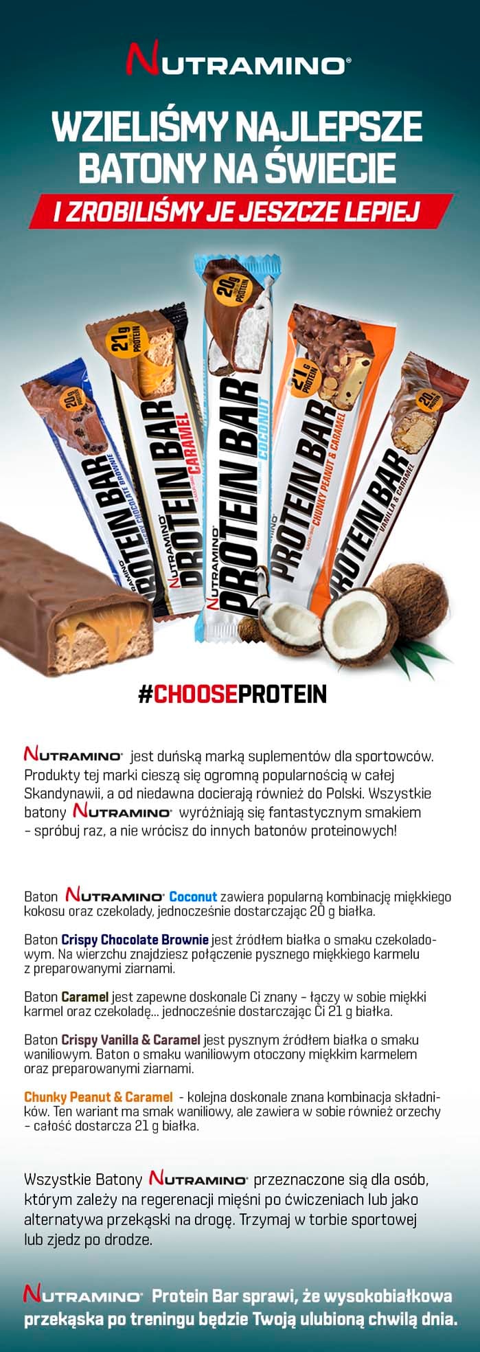 NUTRAMINO batony białkowe
