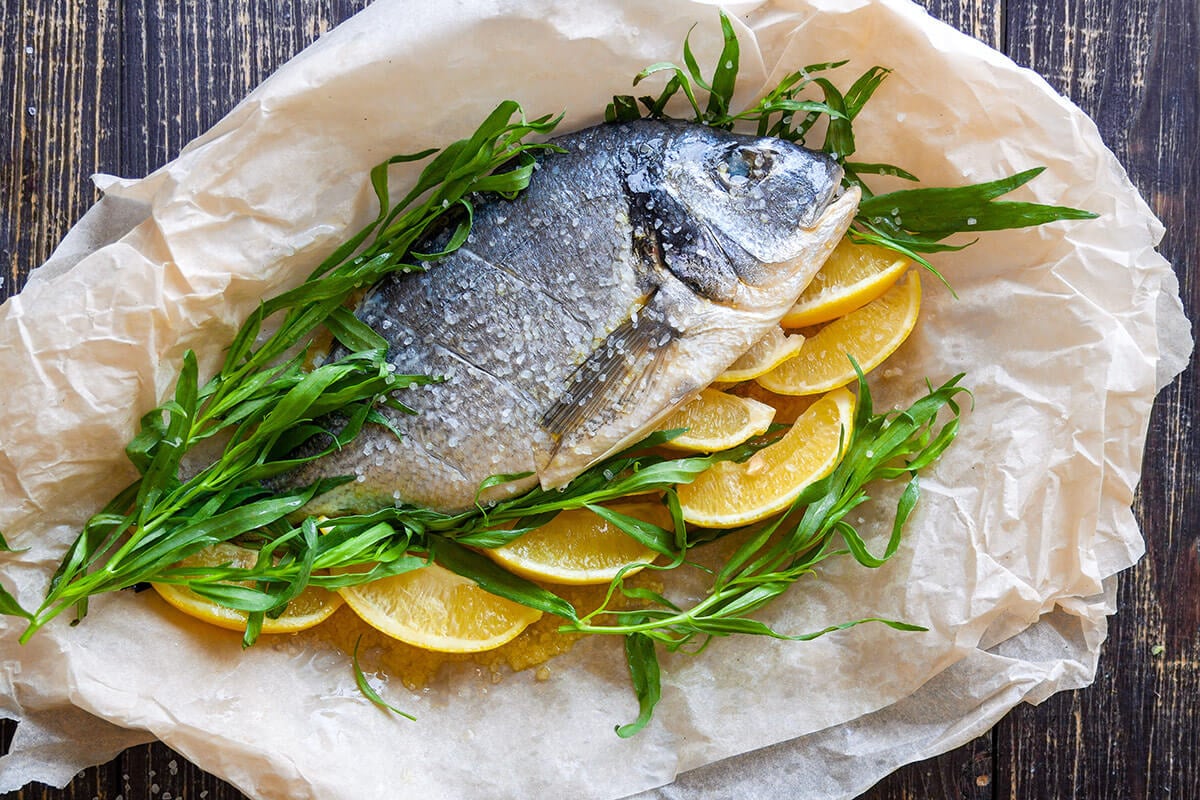 estragon ryba posiłek