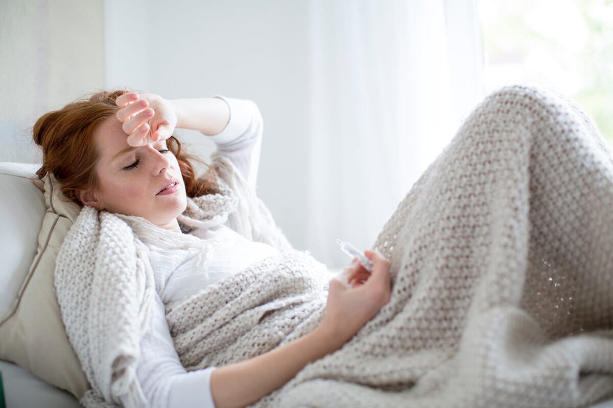 kobieta przeziębienie