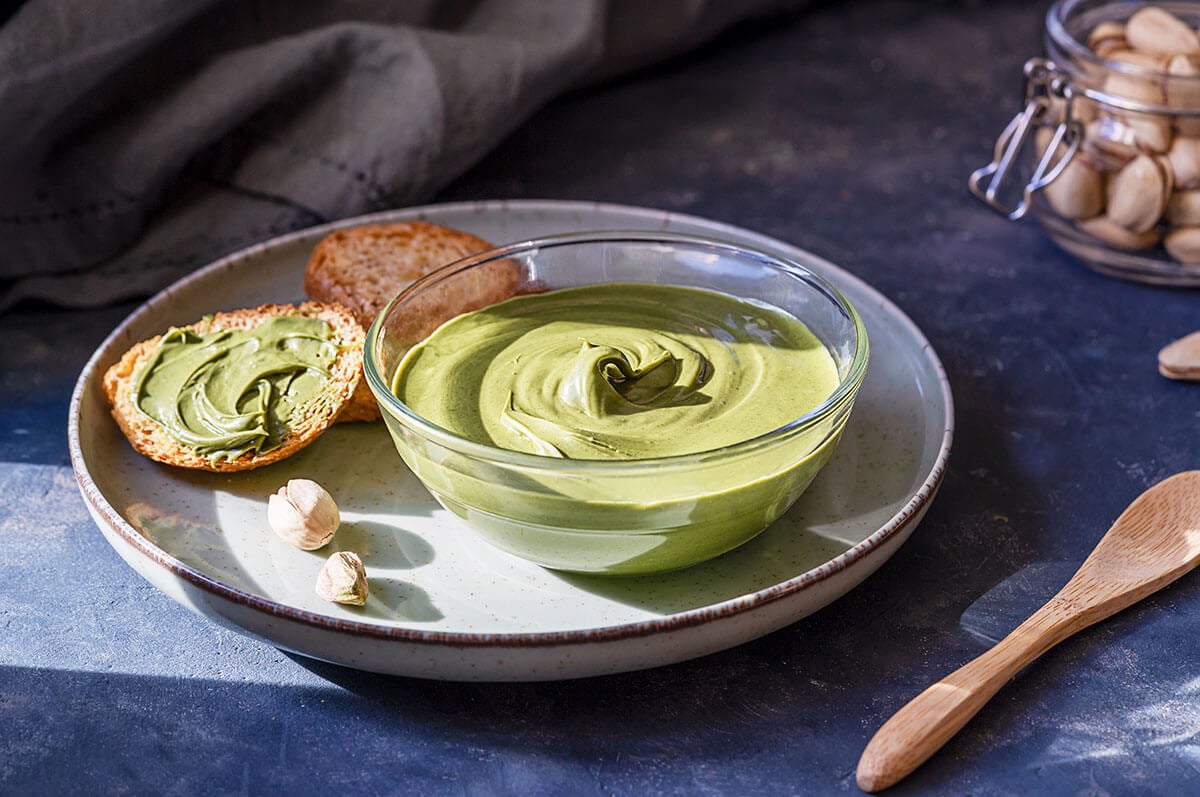 krem pistacjowy kanapka