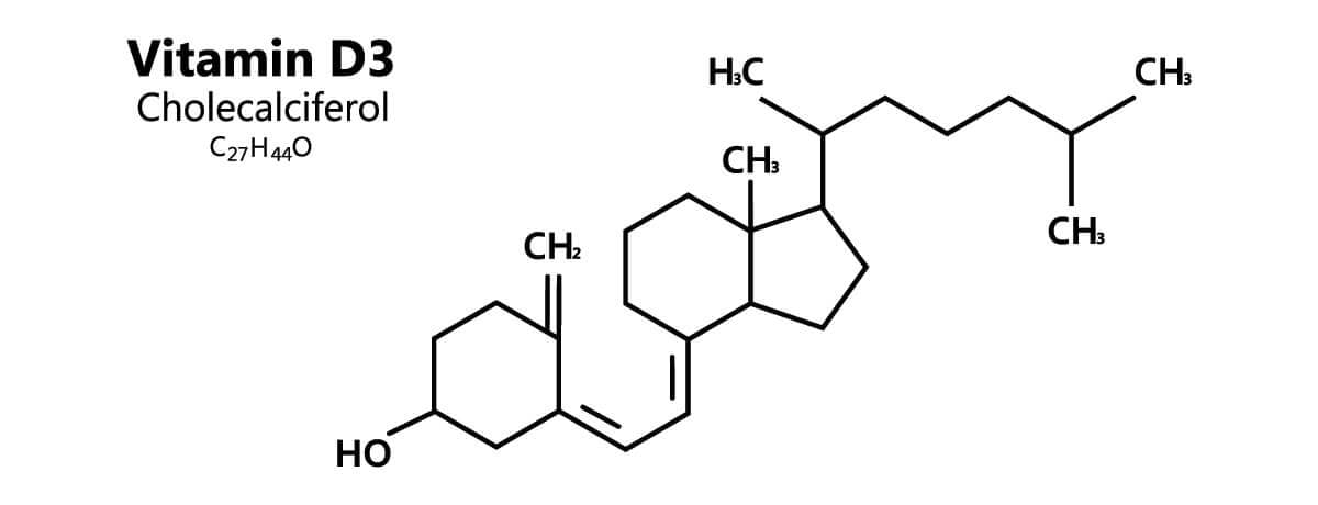 cholekalcyferol wz&oacute;r strukturalny