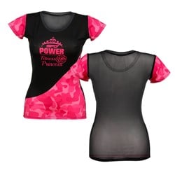 Bluzka damska z siatką Black-Pink