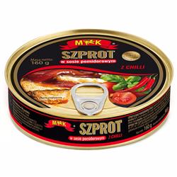Szprot w sosie pomidorowym z chilli