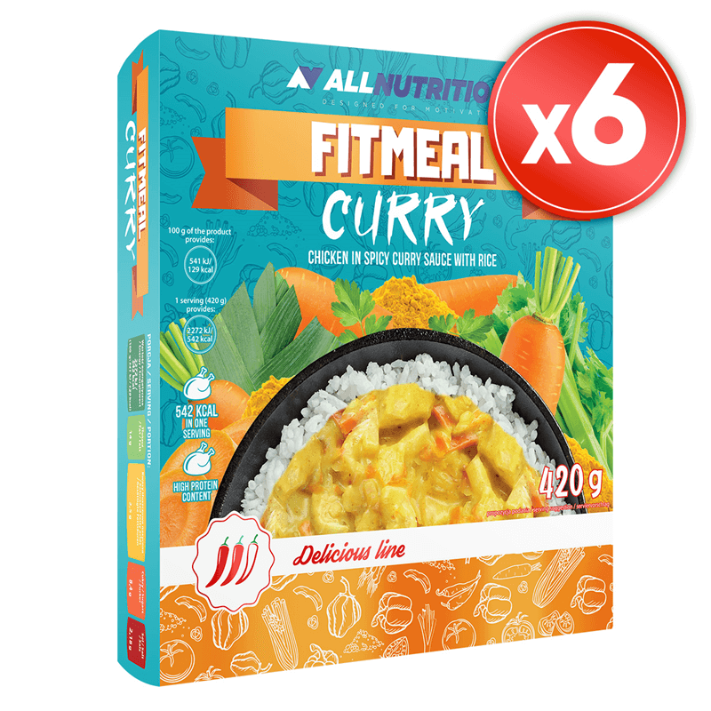 ALLNUTRITION 6x Fitmeal Curry 420g