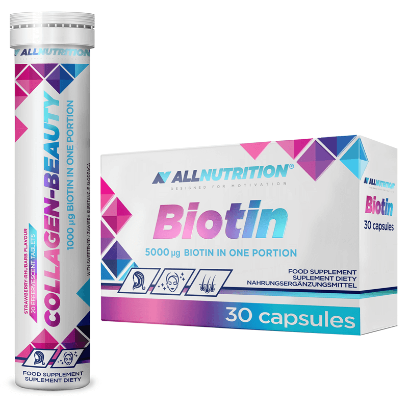 ALLNUTRITION Biotin 30kaps + Collagen - Beauty 20tab