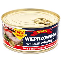 Wieprzowina w sosie własnym bez konserwantów