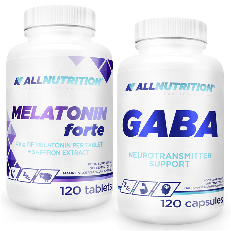 ALLNUTRITION Melatonin Forte 120tab + Gaba 120kaps