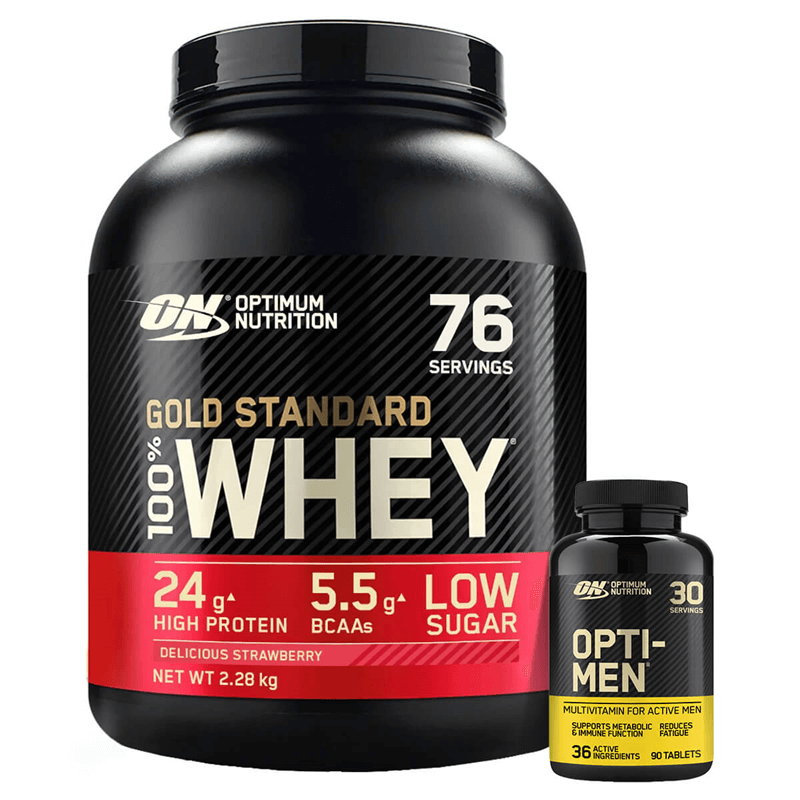 Optimum Nutrition Whey Gold Standard 100% 2270g + OPTI - MEN 90 TAB