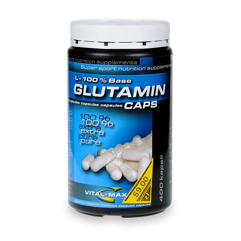 Vitalmax Glutamin L-100% Base caps