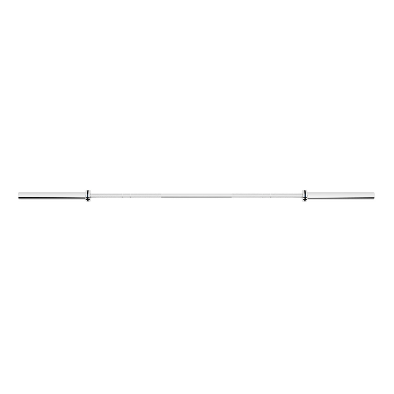 SFD Gym Sztanga olimpijska srebrna 28mm z gumowym logo 2.2m/20kg