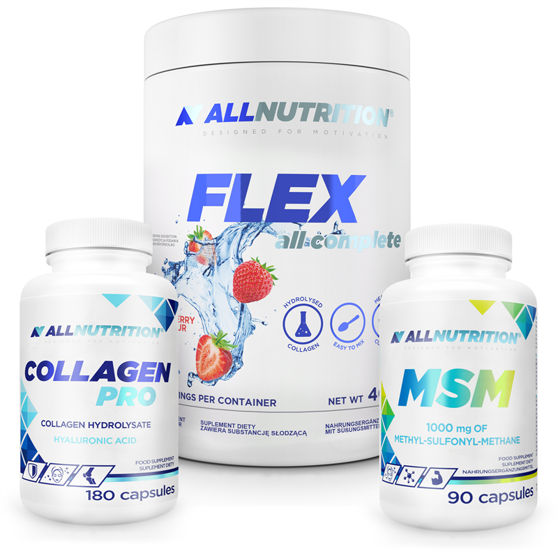 ALLNUTRITION Flex 400g + Collagen Pro 180caps +MSM 90caps