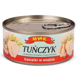 Tuńczyk kawałki w wodzie