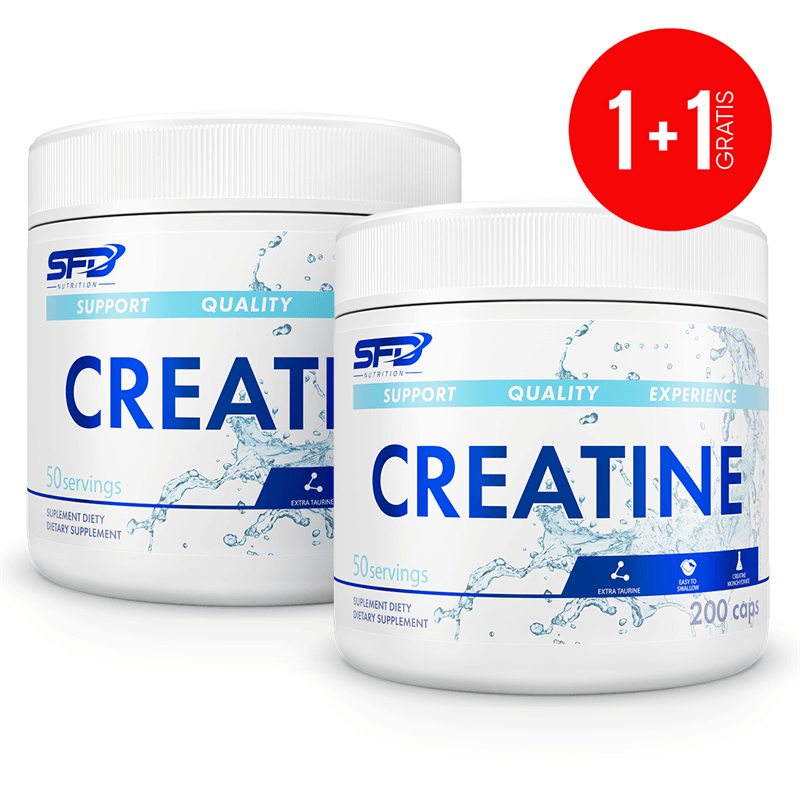 SFD NUTRITION 1+1 GRATIS Creatine 200 kapsułek