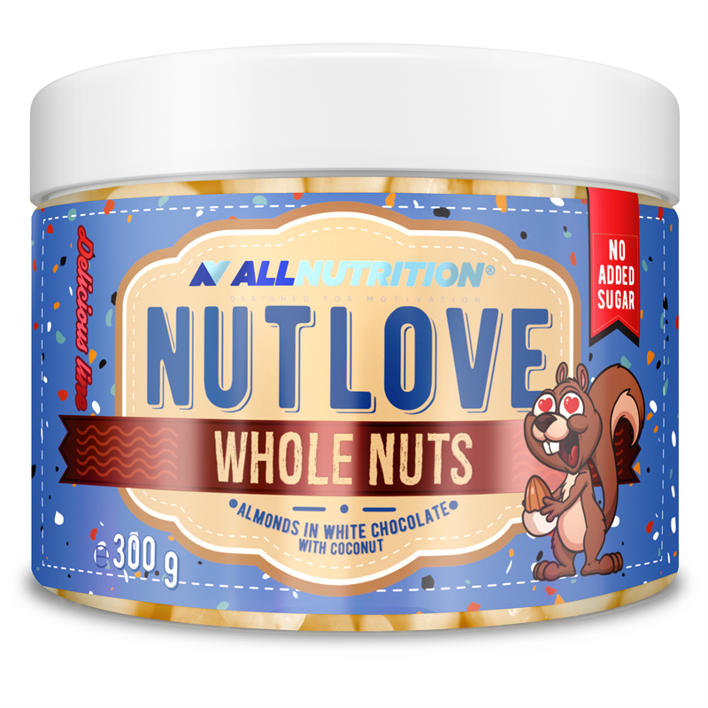 ALLNUTRITION Nutlove Wholenuts - Migdały W Białej Czekoladzie Z Kokosem