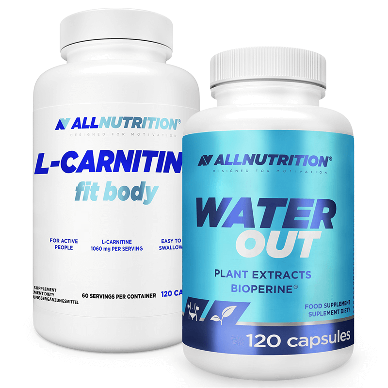 ALLNUTRITION Water Out 120caps + L-Carnitine Fit Body 120caps