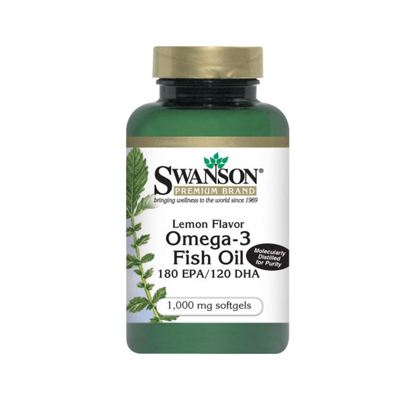 Swanson Lemon Flavor Omega-3 Fish Oil