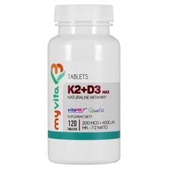 Naturalna Witamina K2 + D3 Max
