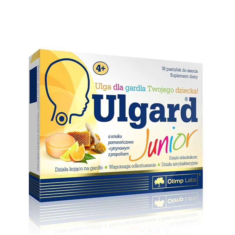 Olimp ULGARD Junior o smaku cytrynowo - pomarańczowym z propolisem