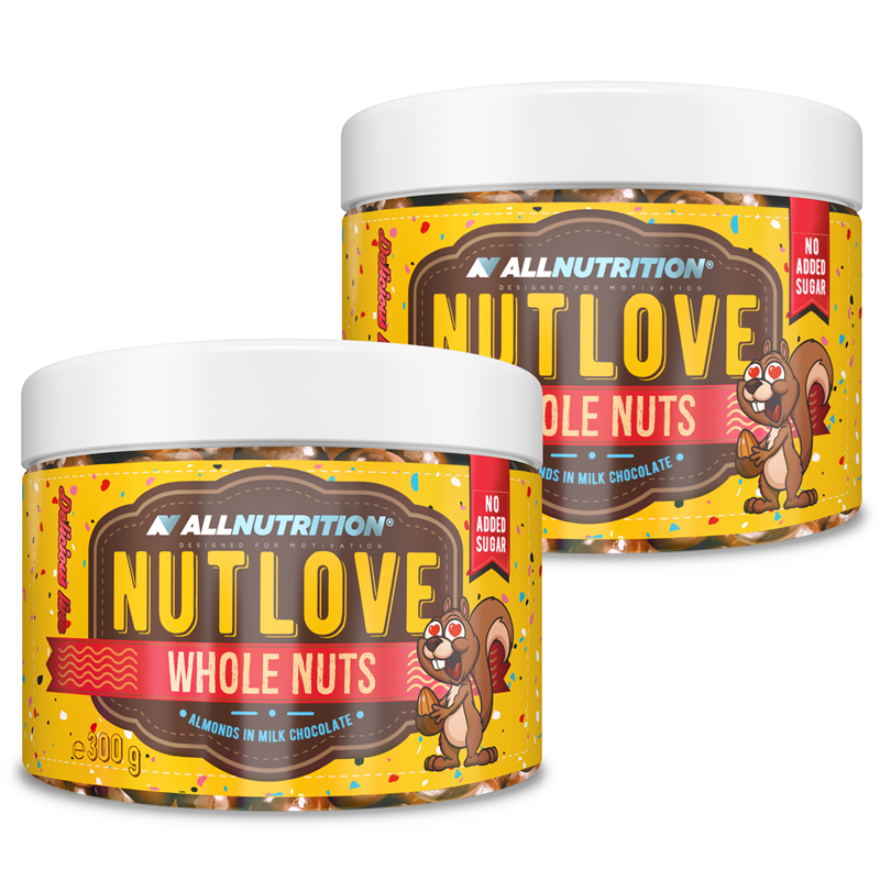 ALLNUTRITION 2x Nutlove Wholenuts - Migdały W Mlecznej Czekoladzie 300g