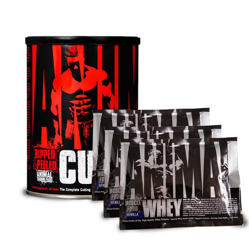 Universal Nutrition Animal Cuts + 3x Animal Whey