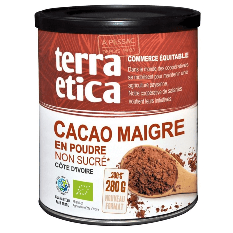 Terra Etica Kakao Niskotłuszczowe W Proszku Bio