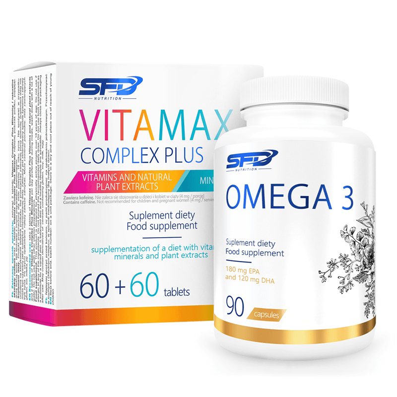 SFD NUTRITION VitaMax Complex Plus 60+60tab + Omega 3 90caps