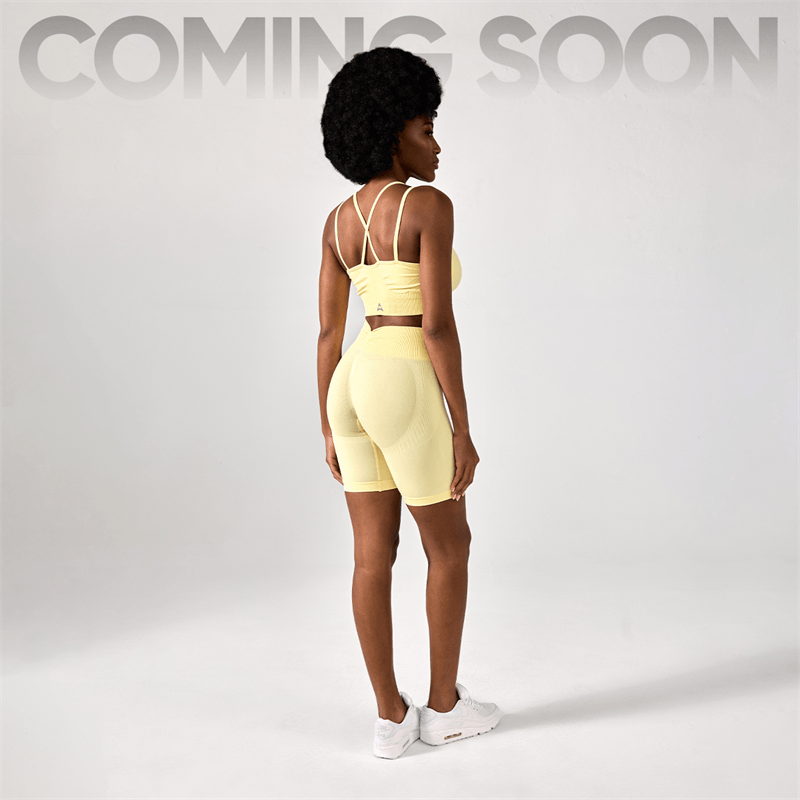 Allwear Szorty Push Up V Back Butter Yellow
