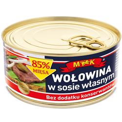 Wołowina w sosie własnym bez konserwantów
