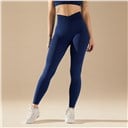 Bezszwowe legginsy BASIC V-WAIST MIDNIGHT BLUE (1 szt.)