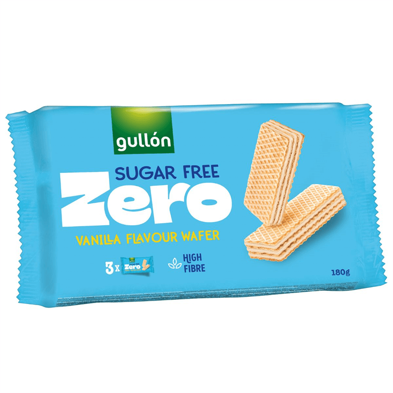 Gullon Wafle z nadzieniem o smaku waniliowym bez cukru