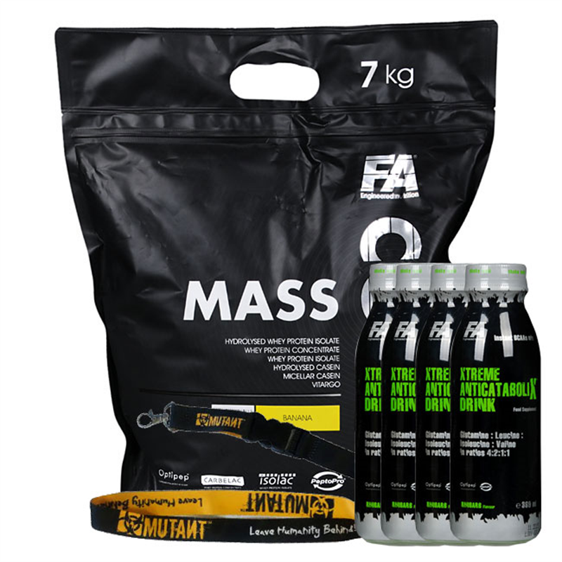 Fitness Authority Mass Core + Smycz + 4xAnticatabolix Drink