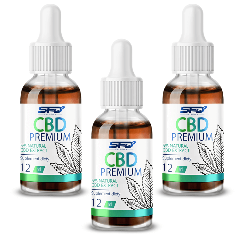 SFD NUTRITION 2+1 Gratis Olejek CBD 5% Premium 12ml