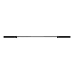 Sztanga olimpijska czarna 25mm dla kobiet z gumowym logo 2.01m/15kg