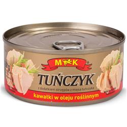 Tuńczyk kawałki w oleju roślinnym
