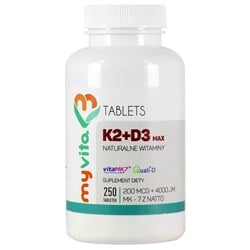 Naturalna Witamina K2 + D3 Max