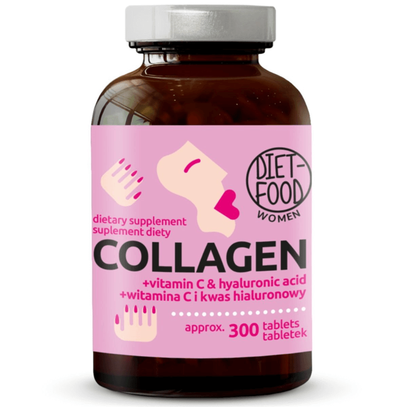 Diet Food KOLAGEN WOŁOWY KWAS HIALURONOWY WITAMINA C