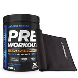 Pre Workout Pro Series 600g + Ręcznik z mikrofibry Black