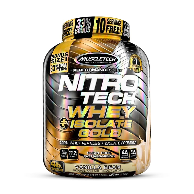 Muscletech Nitro Tech Whey Plus Isolate Gold