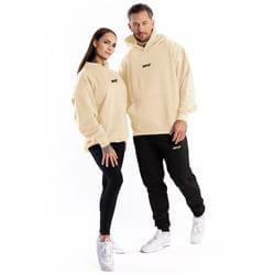 UNISEX Bluza Hoodie Core Oversize Beige