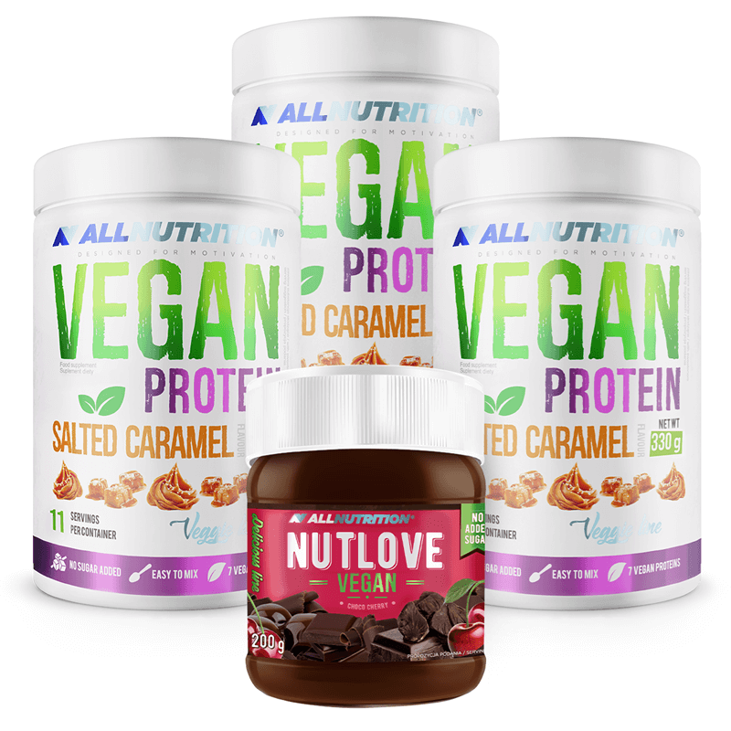 ALLNUTRITION 3x Vegan Protein 500g + Nutlove 200g Gratis