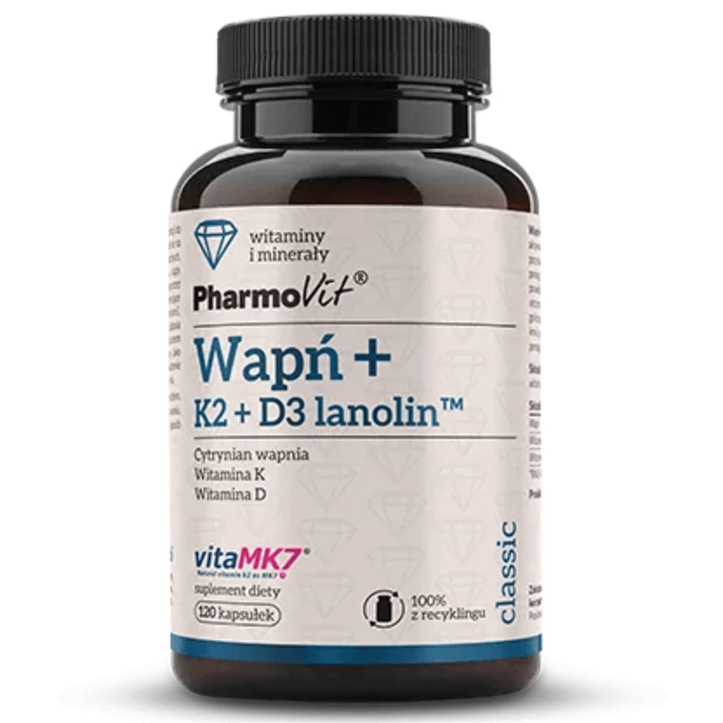 Pharmovit Wapń+K2+D3 lanolin