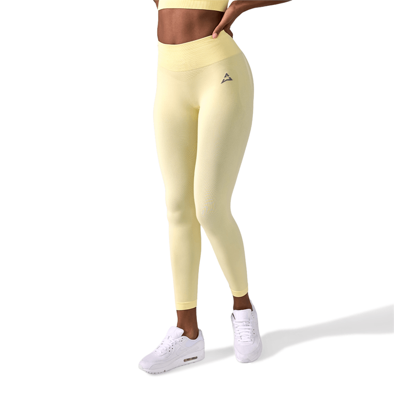 Allwear Legginsy Push Up V Back Butter Yellow