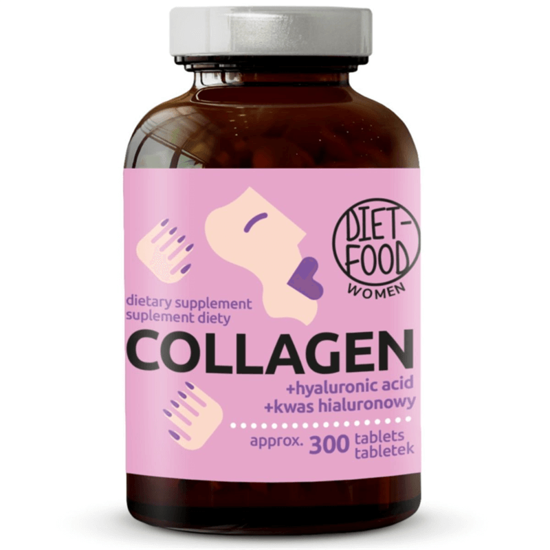 Diet Food KOLAGEN WOŁOWY Z KWASEM HIALURONOWYM