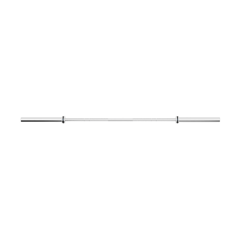 SFD Gym Sztanga olimpijska srebrna 28mm z gumowym logo 2.01m /15kg