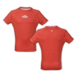 Rashguard męski krótki rękaw Brick Red