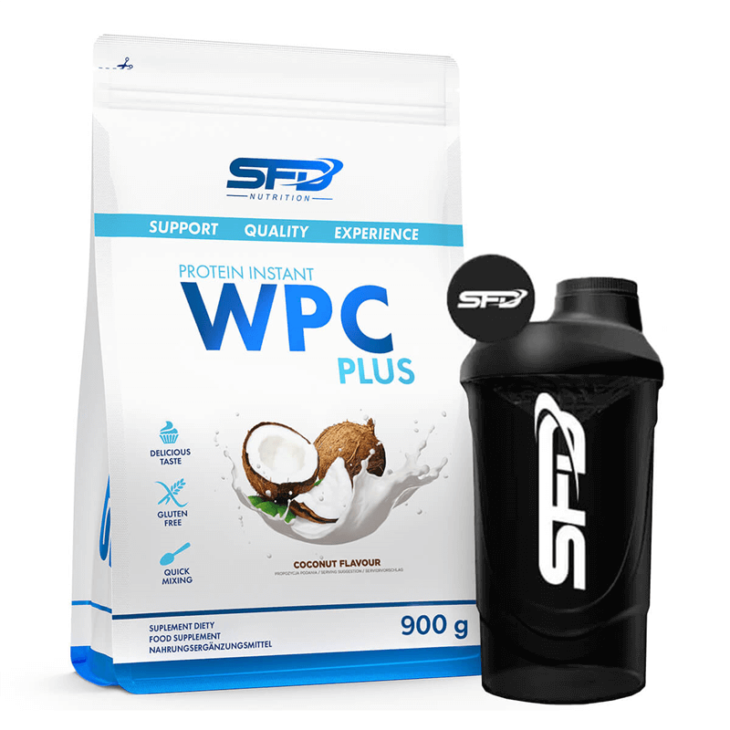 SFD NUTRITION WPC Protein plus 900g + Shaker