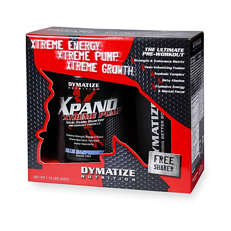 Dymatize Xpand Xtreme Pump + shaker