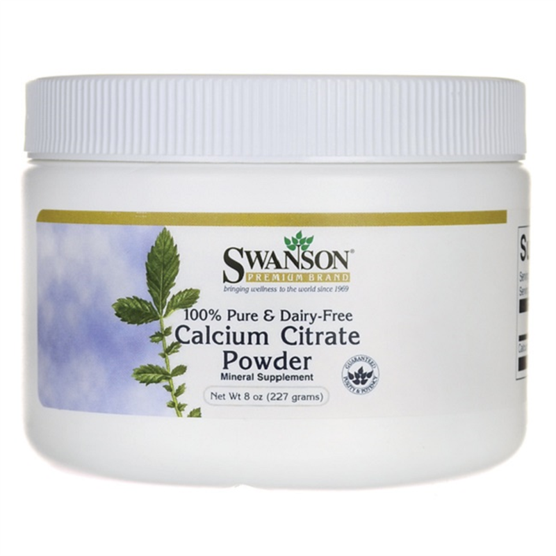 Swanson 100% Pure and Dairy-Free Calcium Citrate Powder