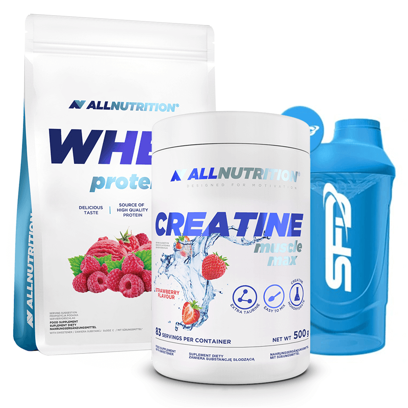 ALLNUTRITION Whey Protein 908g + Creatine 500g + Shaker